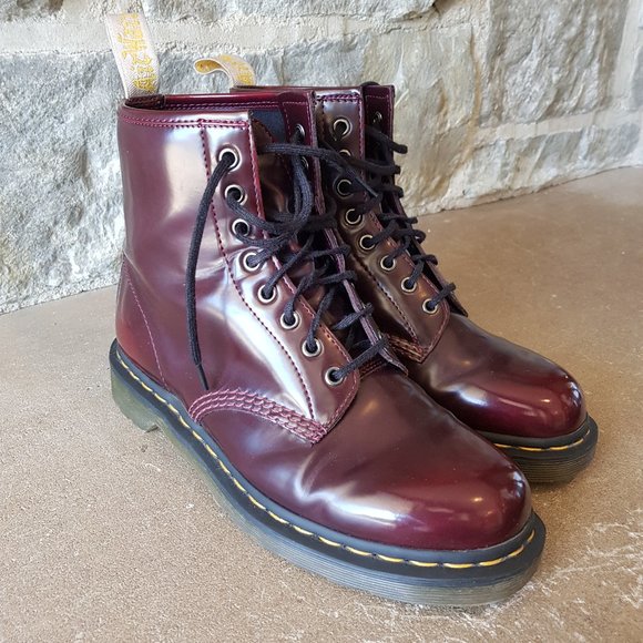 Dr. Martens Shoes - Dr martens 1460 vegan Cherry Red Unisex